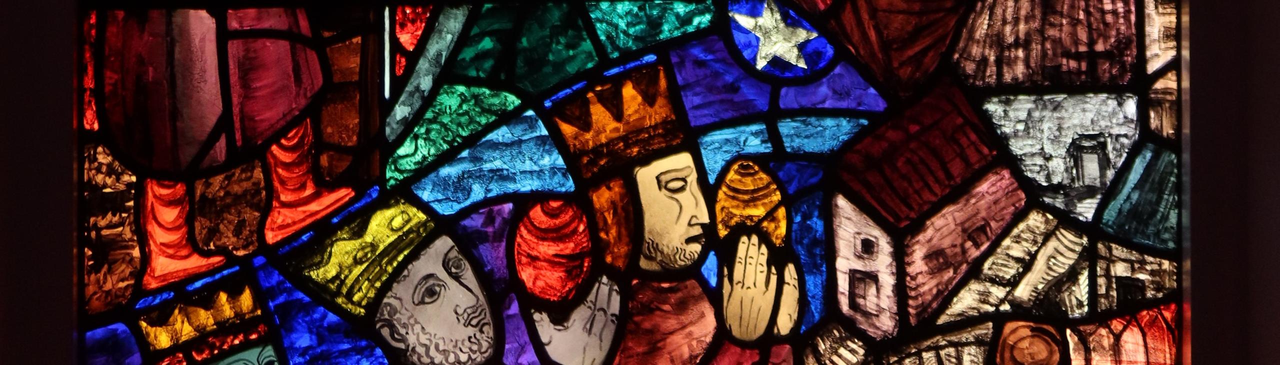 Stained glass window photo